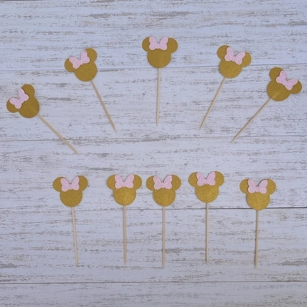 Minnie Mouse | Cupcake topper | Package size 10pcs